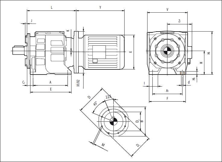 Фланцевое исполнение (B5)